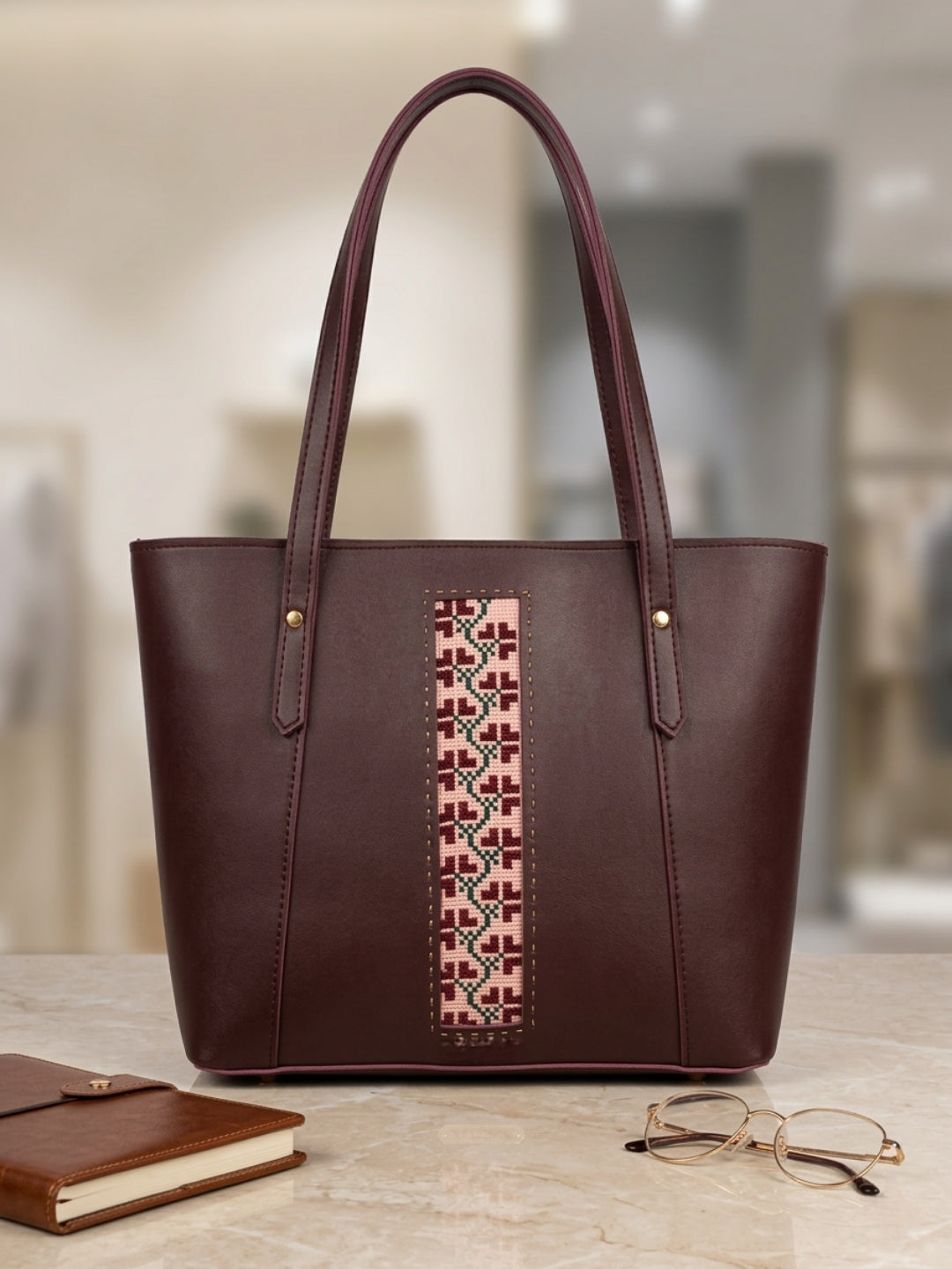 Deep Burgundy Heritage Tote