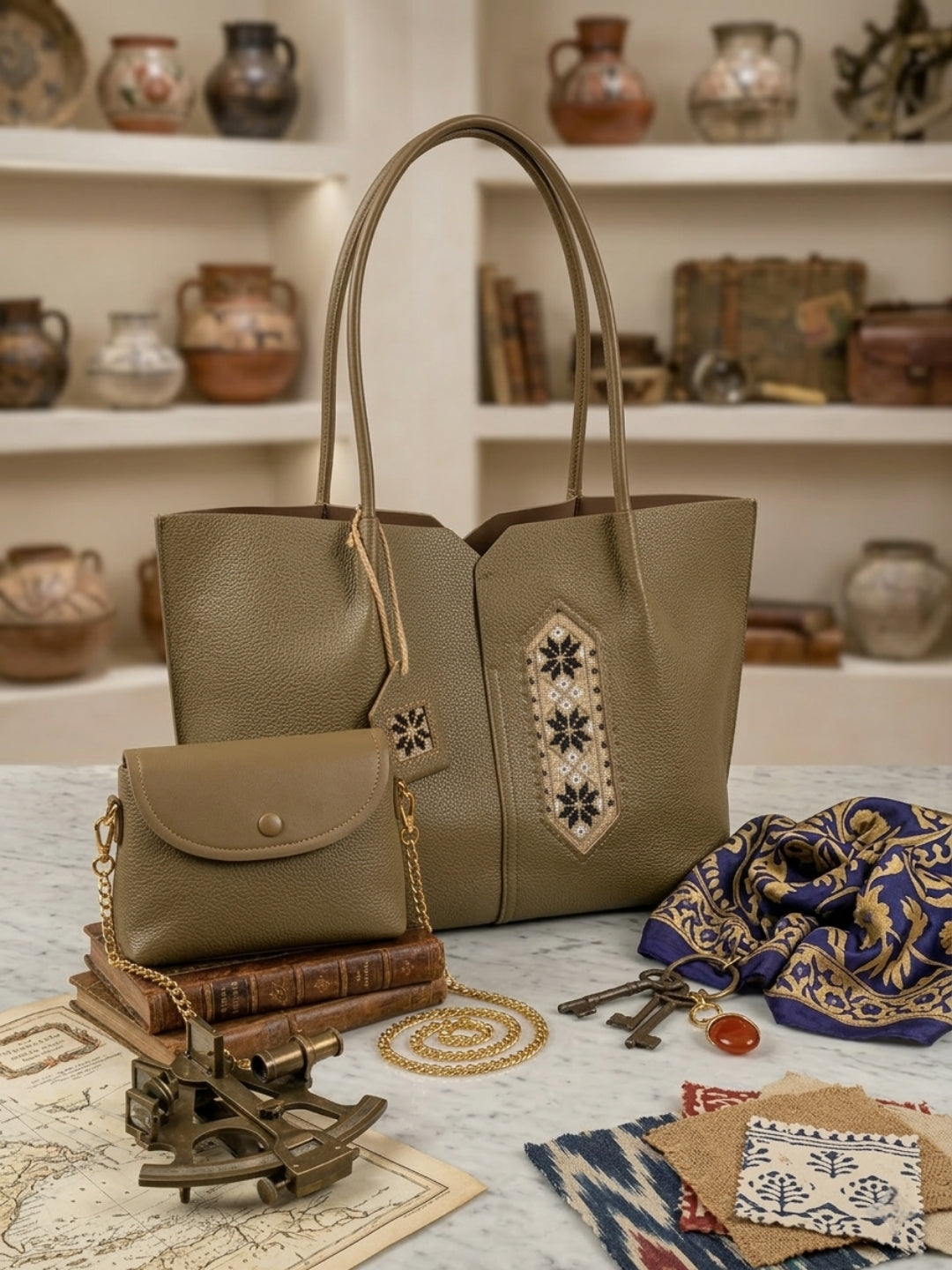 The Artisan Full Leather Tote